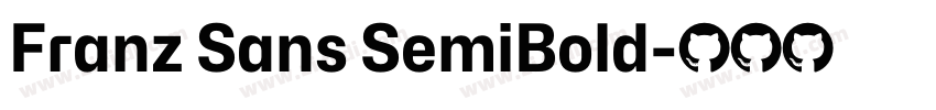 Franz Sans SemiBold字体转换